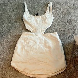 Discontinued Zara jean cutout dress!